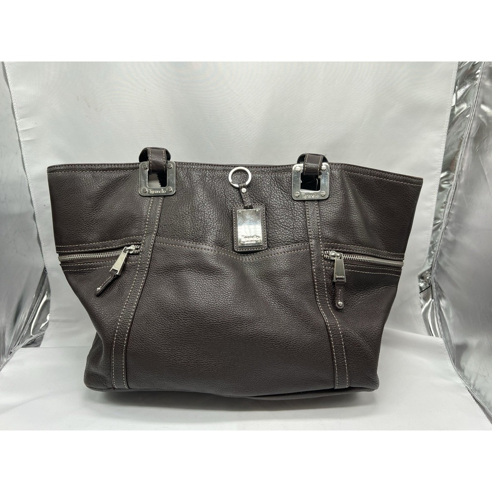 Tignanello Perfect Pockets Medium Tote Shoulder Bag Brown